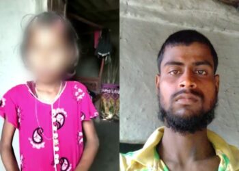 The minor victim on the left and the accused on the right, Credits: Hindi Daily Dainik Bhaskar