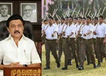 MK Stalin, CM Tamil Nadu and RSS volunteers March