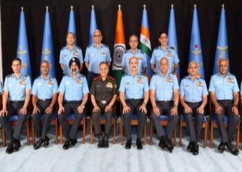 Chief of Defence Staff, General Anil Chauhan, attended IAF Commanders Conference at Air Headquarters, Vayu Bhawan