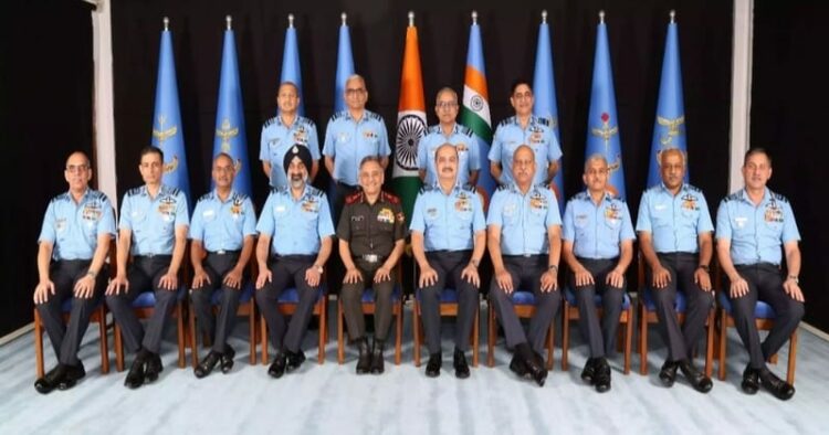 Chief of Defence Staff, General Anil Chauhan, attended IAF Commanders Conference at Air Headquarters, Vayu Bhawan