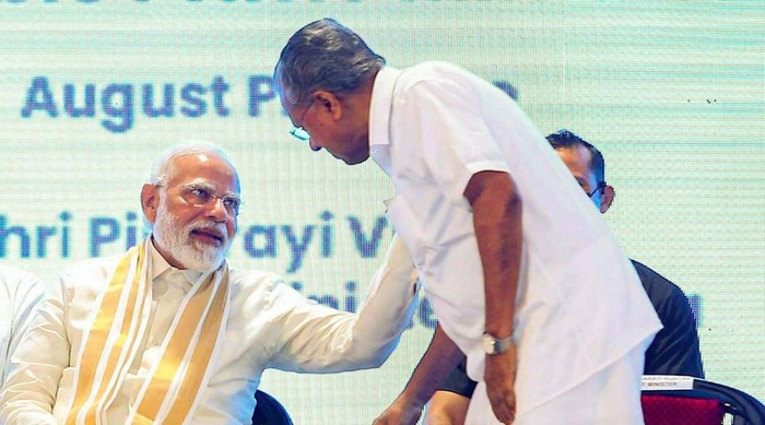Prime Minister Narendra Modi with Kerala Chief Minister Pinarayi Vijayan (File Photo)