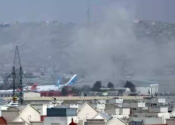 Kabul airport 2021 attack: Smoke rises from a deadly explosion outside the airport