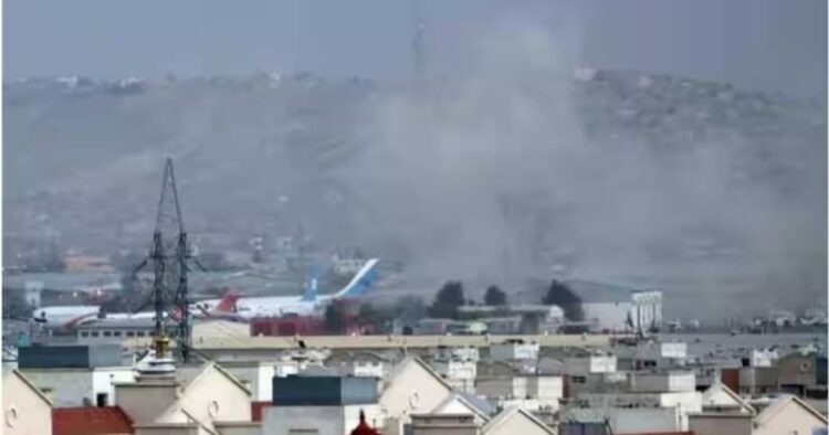 Kabul airport 2021 attack: Smoke rises from a deadly explosion outside the airport