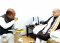 Union Home Minister Amit Shah with Manipur Chief Minister N Biren Singh