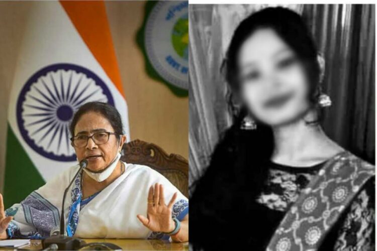 Chief Minister of Bengal, Mamata Banerjee (left) and the minor rape and murder victim (right)