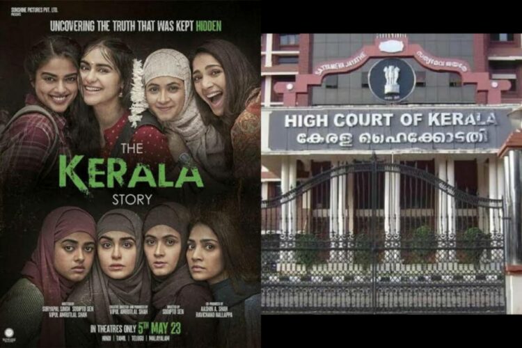 Poster of the film, The Kerala Story (left, source: IMDB) and the Kerala High Court (right, Source: Bar and Bench)