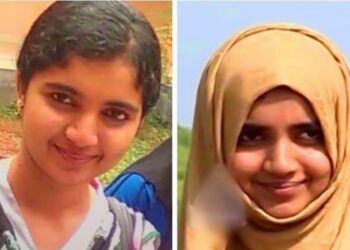 Athira (left, before conversion) and Ayisha (right, after conversion to Islam), Image Source: The News Minute