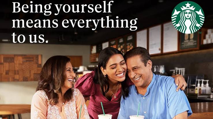 Screengrab from the viral Starbucks Ad campaign, #ItStartsWithYourName