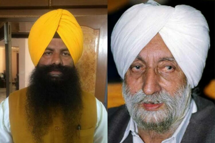 Lakhwinder Singh Lakha (left) and Ex-Chief Minister Beant Singh (right)