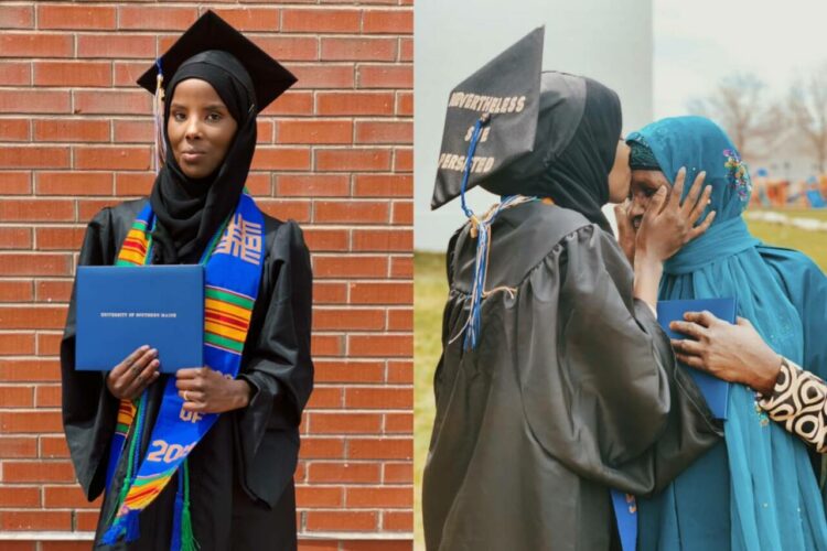 Hamdia Ahmed on the left and her mother on the right, Image: Twitter