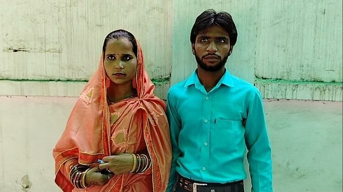Nasreen who became Neha to marry Rahu says, "Hinduism proved freedom to women", Image: Neha and Rahul, Source: Amar Ujala