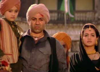 A still from the film Gadar, from YouTube