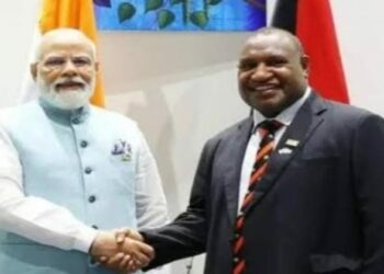 PM Modi and Papua New Guinea PM James Marape