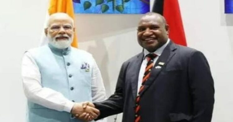 PM Modi and Papua New Guinea PM James Marape
