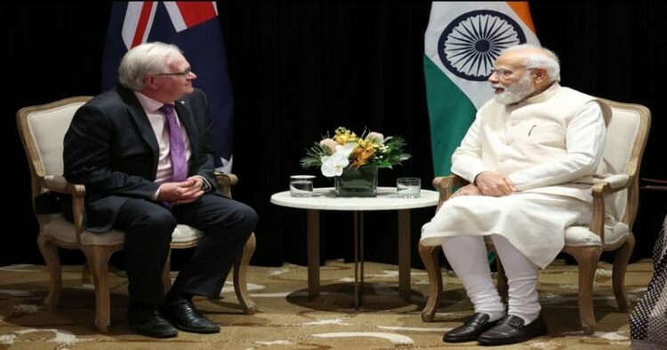 Nobel laureate Brian Paul Schmidt and PM Modi