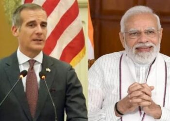 US Ambassador to India Eric Garcetti and PM Modi