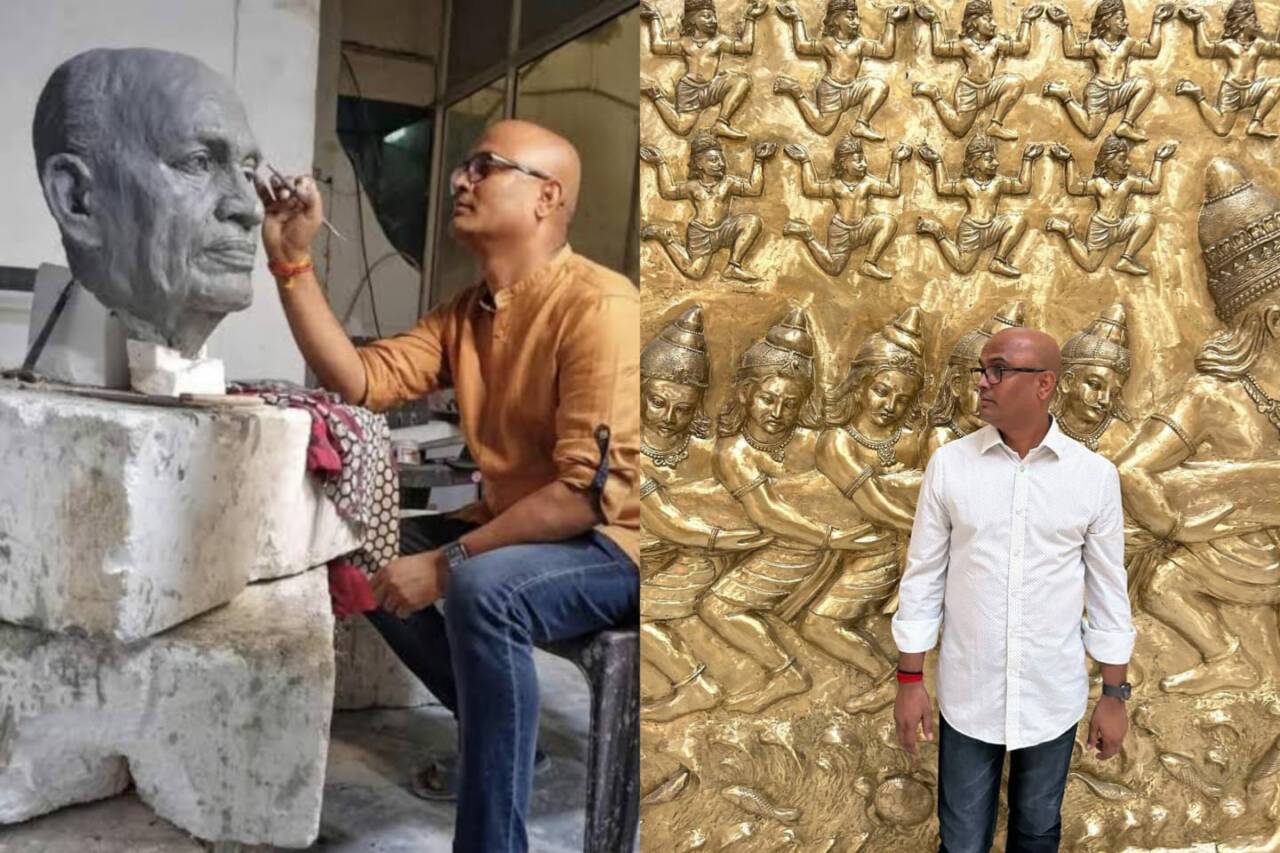 Meet the man behind the viral 'Samudra Manthan' sculpture at the new  Parliament building