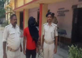 Nishant Reja arrested from Mathiyadih colony (Pic credit : Hindustannewshub)