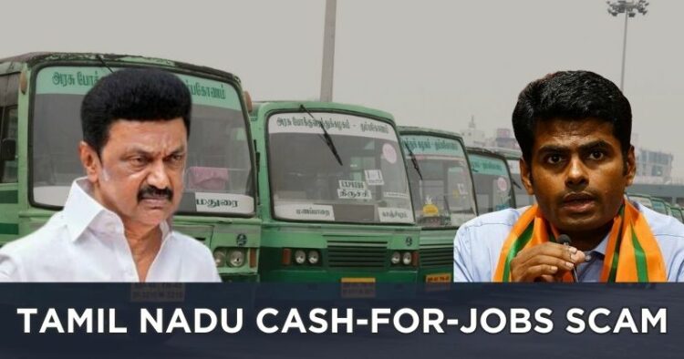 Tamil Nadu Cash-for-Jobs Scam, K Annamalai, MK Stalin