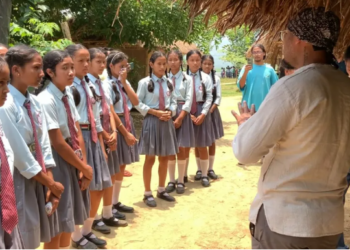 Students performing activities during the campaign, Image: East Mojo