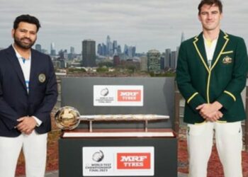 Indian skipper Rohit Sharma and Australian captain Pat Cummins