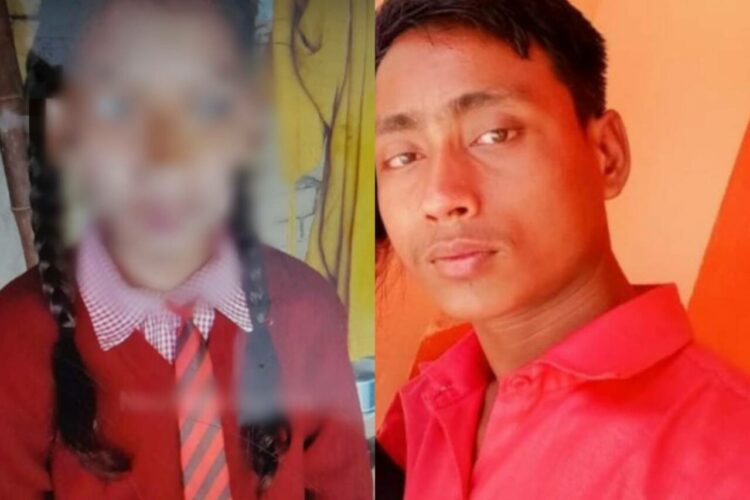 The minor victim (left) and the accused Shil Kumar alias Muzaffar Ali, Image: Neopolitico Twitter