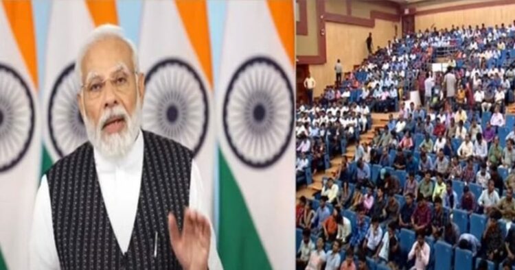 PM Modi addressing National Rozgar Mela via video conferencing