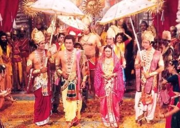 A still from the famous serial 'Ramayan' (Image: Twitter)