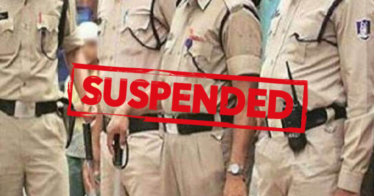 Police officials suspended