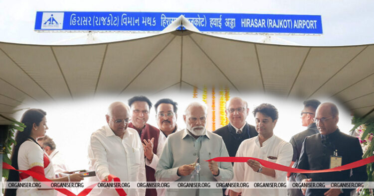 PM Modi inaugurates Gujarat’s first greenfield international airport in Rajkot