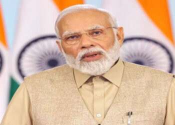 Prime Minister Narendra Modi speaking in a video message to the G20 Energy Ministerial Meeting in Goa