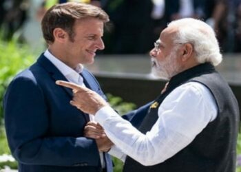 France President Emmanuel Macron and Prime Minister Narendra Modi