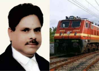 Dr. Justice Gautam Chowdhary (Left, Bar and Bench) and a representation image of Train (right, Dainik Jagran)