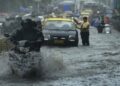 Traffic crawls amidst heavy rainfall in Mumbai