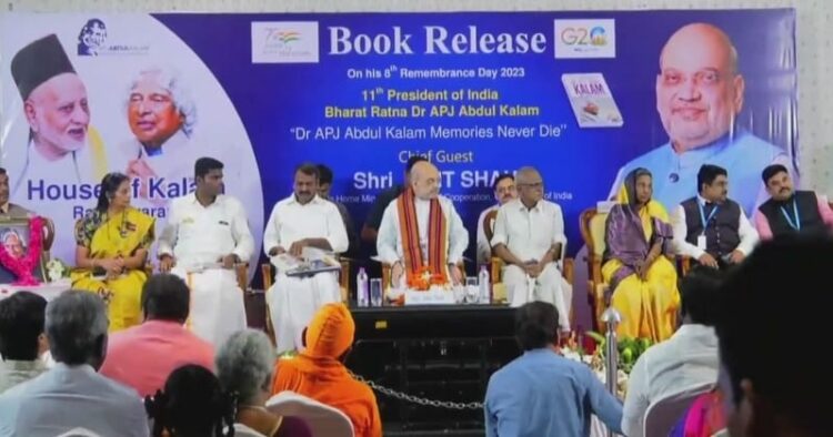 Union Home Minister Amit Shah at the launch of ‘Dr APJ Abdul Kalam Memories Never Die’