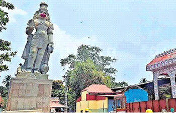 A 55-feet tall Hanuman statue was unveiled by PM at Sree Seetharama Swamy Temple in Thrissur