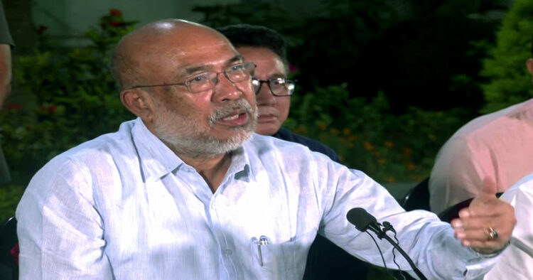 Manipur Chief Minister N Biren Singh