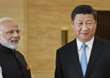 Left: PM Narendra Modi (India), Right: Xi Jinping (President of China)