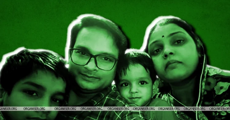 Bhupendra Vishwakarma and his family who committes suicide in Bhopal (Organiser)