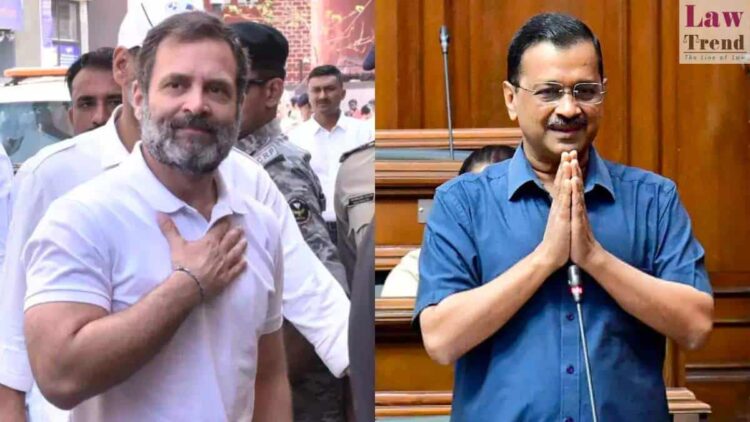 Left: Congress Leader Rahul Gandhi, Right: AAP Chief Arvind Kejriwal
