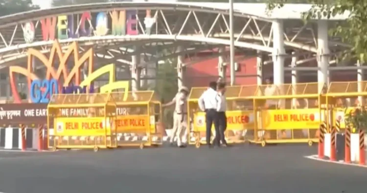Delhi Police security ahead of G20 summit