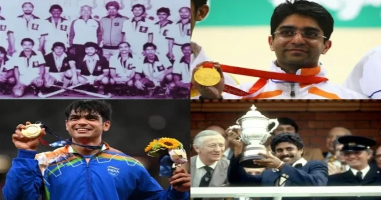 Various achievements in sports by India