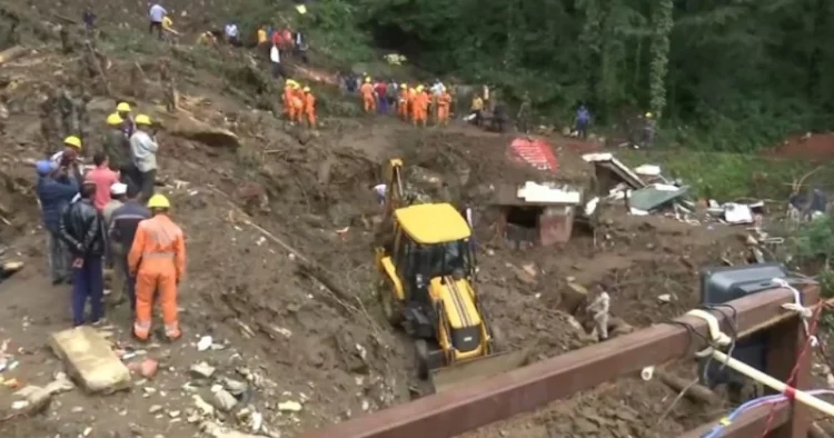 Search and rescue operation in Shimla's Summer Hill area