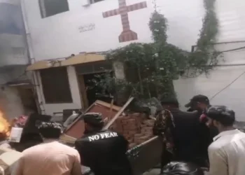 Church was vandalised and set ablaze in Faisalabad district in Pakistan