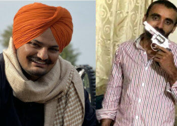 Sidhu Moosewala (Right), Prime accused Sachin Bishnoi (Left)