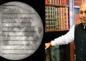 Poet-diplomat Abhay K pens ‘Moon Anthem’