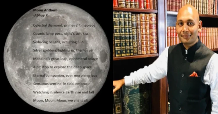 Poet-diplomat Abhay K pens ‘Moon Anthem’