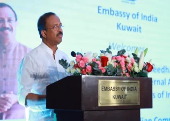 Minister of State for External Affairs V Muraleedharan in Kuwait