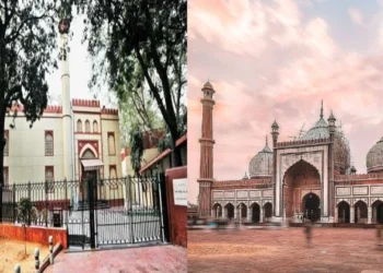 New Delhi WAQF Board (Left), Jama Masjid (Right)