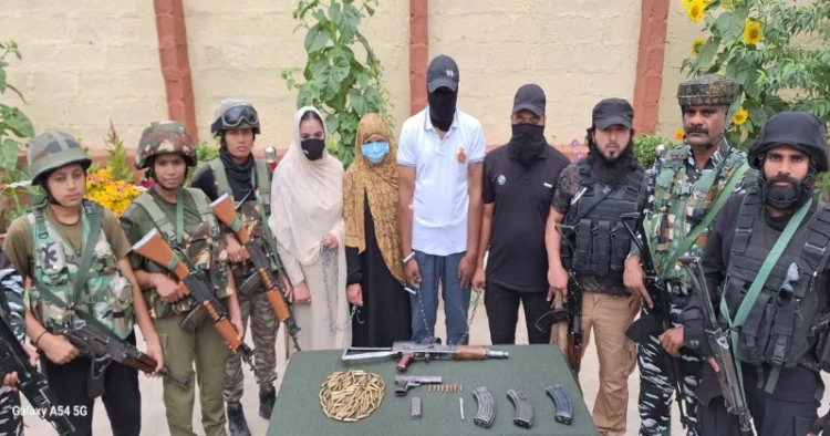 26 AR one released terrorist of Al Badr namely Shafayat Reshi of Nesbal Sumbal was arrested in possession of arms and ammunition in Jammu & Kashmir